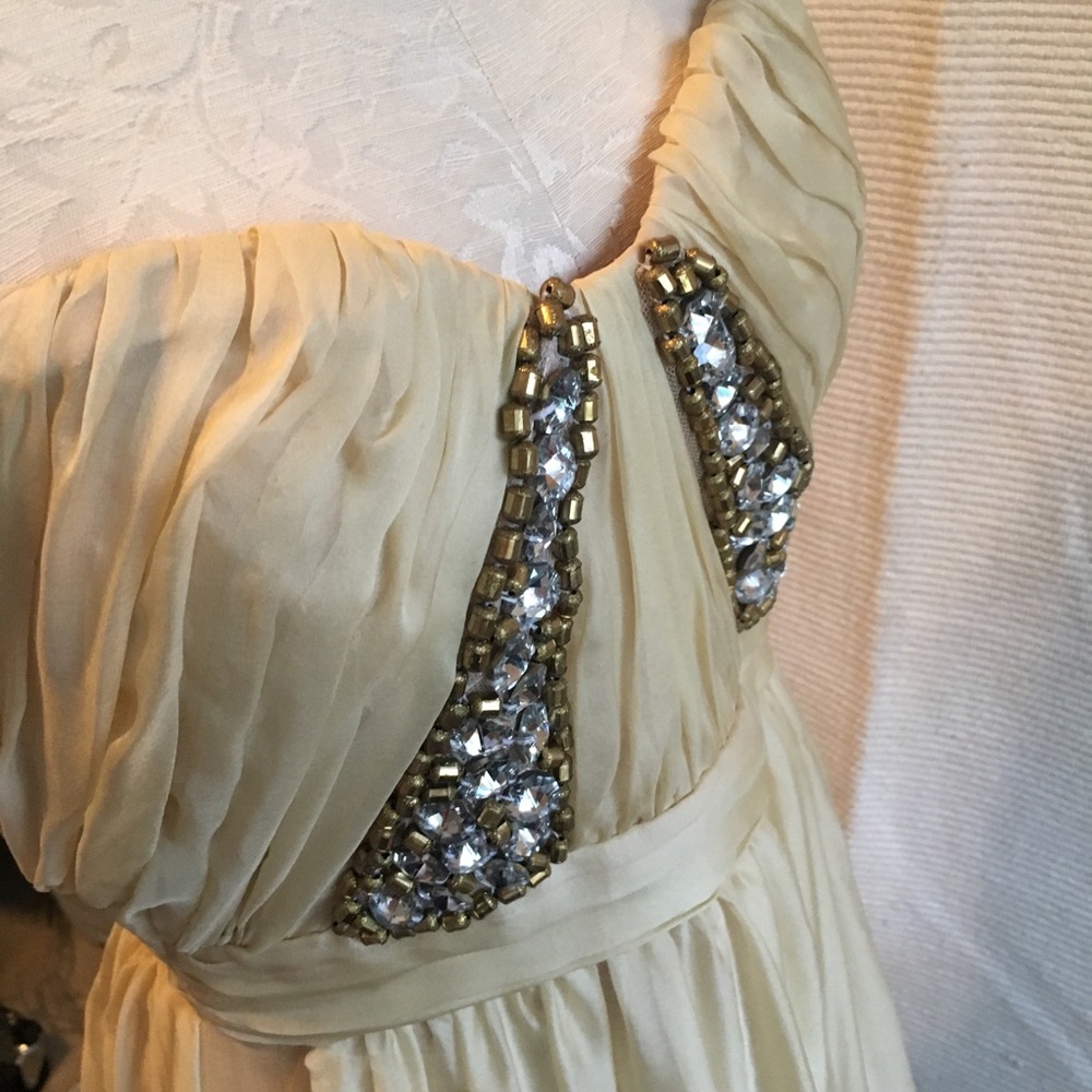 ABS LAST CHANCE Glam Embellished Strapless Dress - Picture 3 of 8